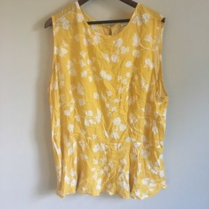 Ava + Viv | Yellow Floral Blouse